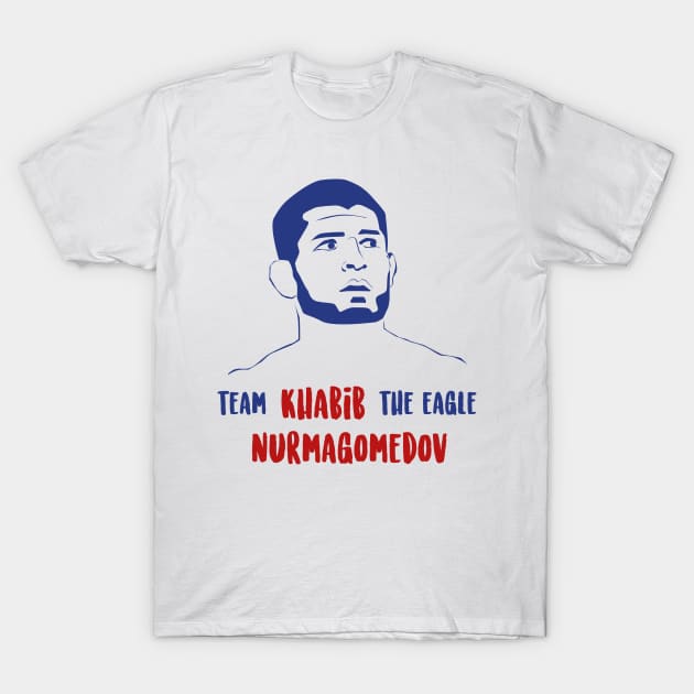 Team Khabib the eagle Nurmagomedov T-Shirt by Max